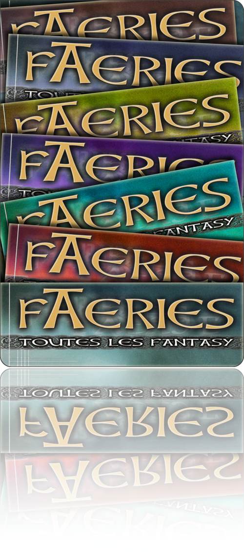 simulacre de couverture composite symbolisant un groupe de livres…