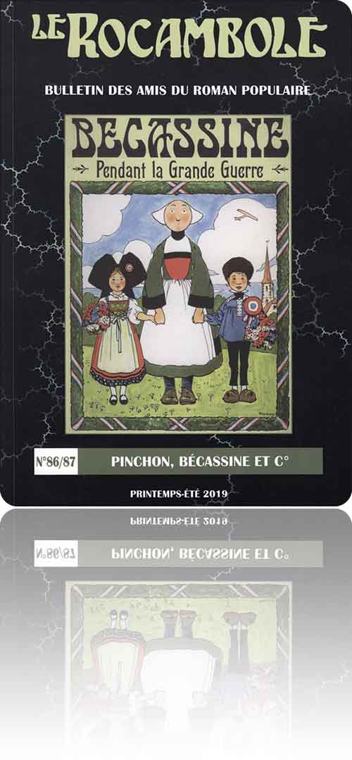 couverture représentant Bécassine avec deux enfants cocardiers à la main