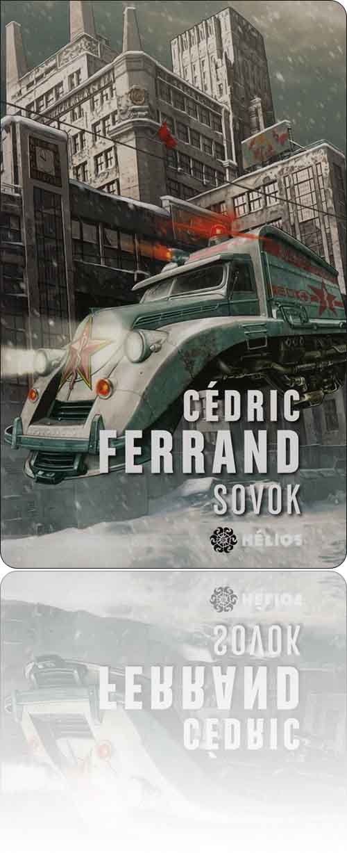 couverture représentant une ambulance antigrav qui fonce dans les rues d'une Moscou à l'architecture soviétique