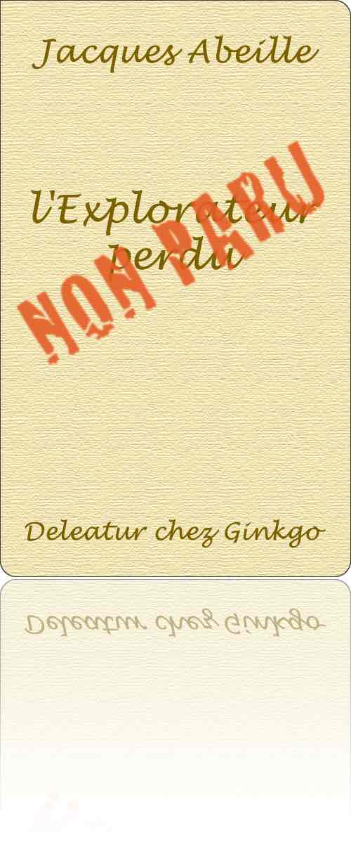 simulacre de couverture non illustrée symbolisant un livre non paru…