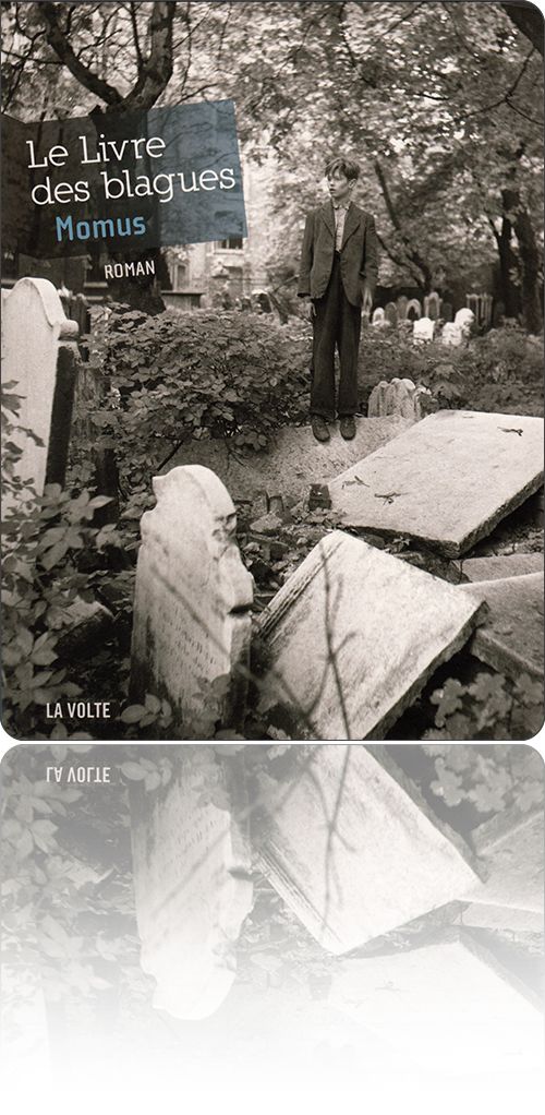 couverture présentant la photographie d'un jeune garçon dans un cimetière debout entre des tombes un peu malmenées et envahies par la végétation