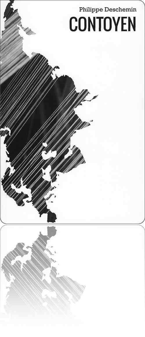 couverture non figurative en noir et blanc évoquant des strates de carbone