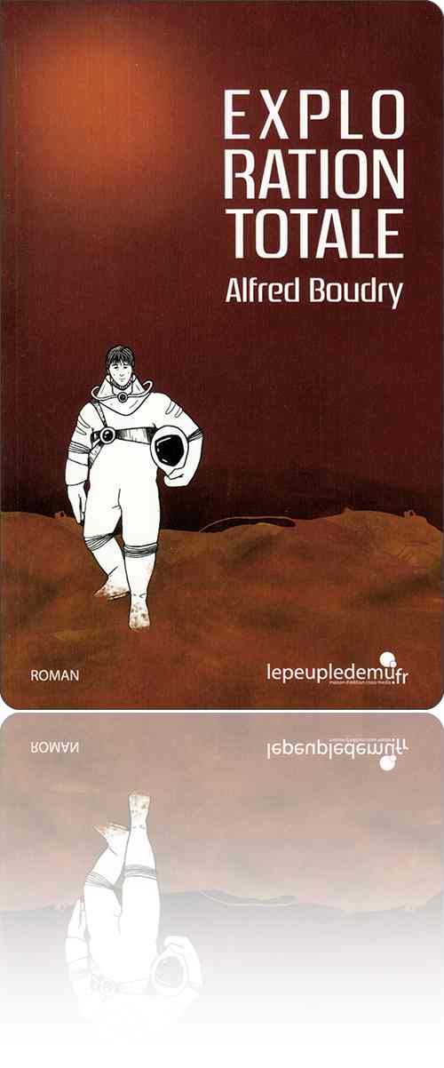 couverture dans les tons de rouille représentant un homme dans un scaphandre, le casque sous le bras, et qui déambule dans un désert
