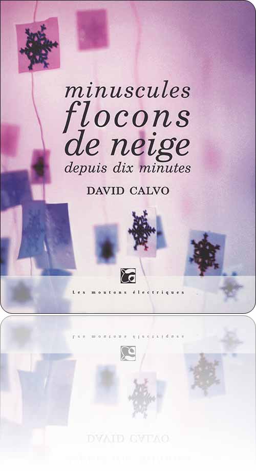 couverture dans les tons de violet représentant des guirlandes de petits papiers sur lesquels sont dessinés des flocons de neige