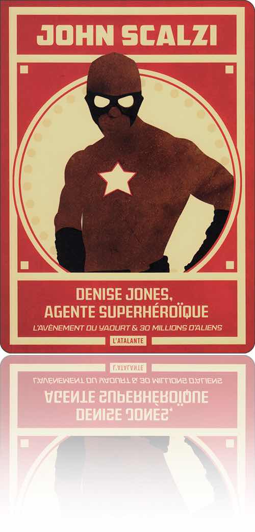 couverture dans les tons de rouge représentant un superhéros masqué