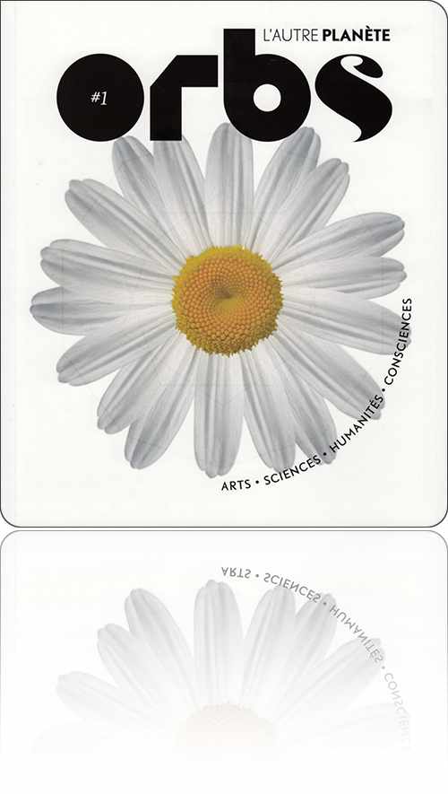 couverture représentant une marguerite sous forme de rosace