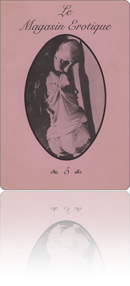 couverture présentant une poupée de Hans Bellmer, c'est-à-dire voulue en opposition au culte du corps de l'Allemagne Nazie