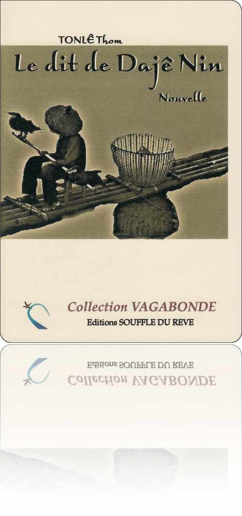 couverture dans les tons de jaune représentant un pêcheur abrité sous son Nón lá sur le Mê Kông tandis qu'un corbeau est installé sur sa canne