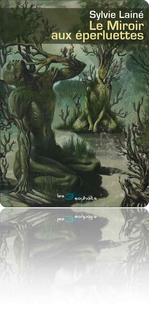 couverture dans les tons de vert représentant un couple végétalisé dans une forêt