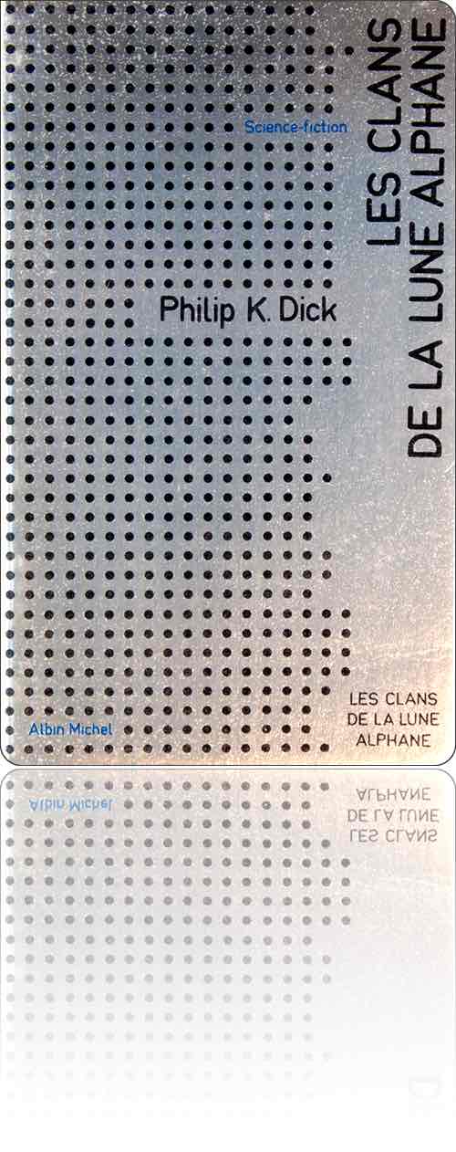 couverture non figurative métallisée argent