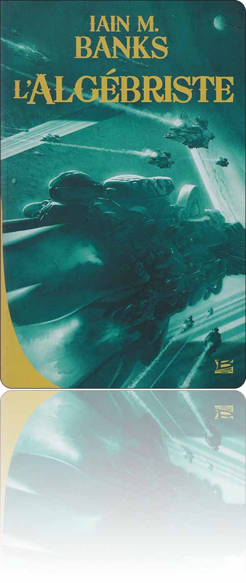 couverture uniformément verte représentant quelques vaisseaux spatiaux qui foncent vers une destination connue d'eux seuls