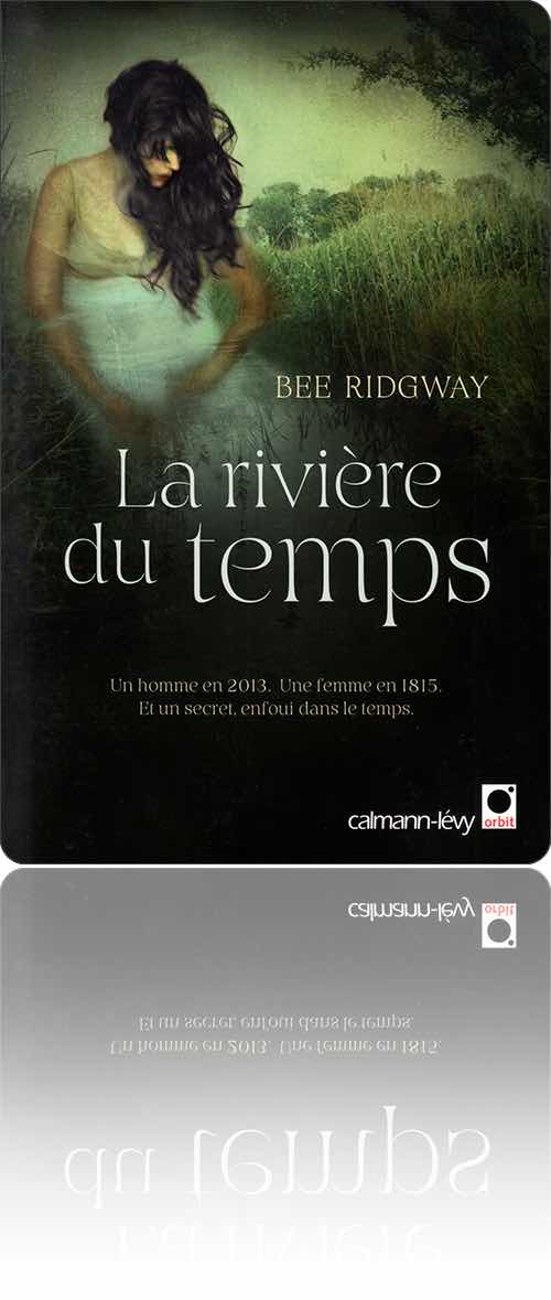 couverture représentant une jeune femme qui se confond avec une rivière de campagne