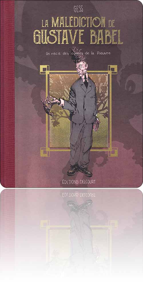 couverture dans les tons lie-de-vin représentant un polyglotte qui s'amuse avec son pistolet