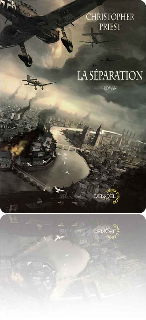 couverture dans les tons de vert représentant quelques avions qui bombardent les abords de la Tamise, et notamment la Tour de Londres