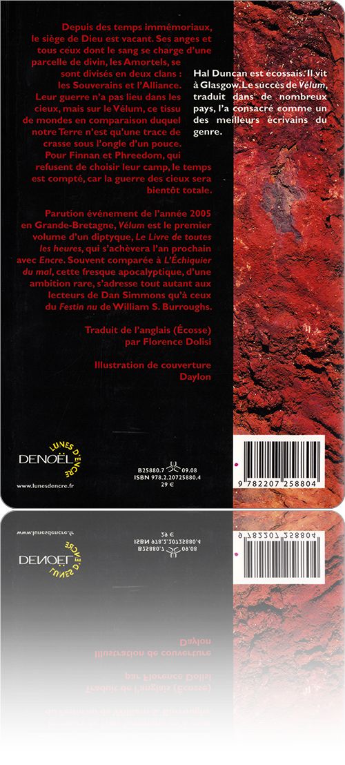 ´Vélum´ par Hal Duncan QuaranteDeux/Chroniques de Philippe Curval