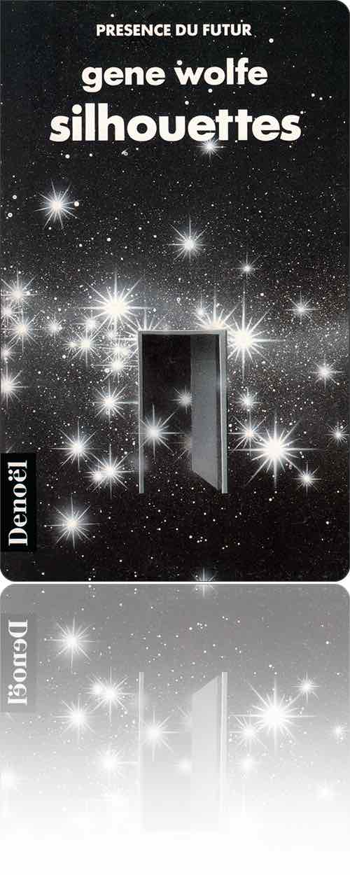 couverture en noir et blanc représentant une porte entrouverte dans l'espace intersidéral de la Science-Fiction