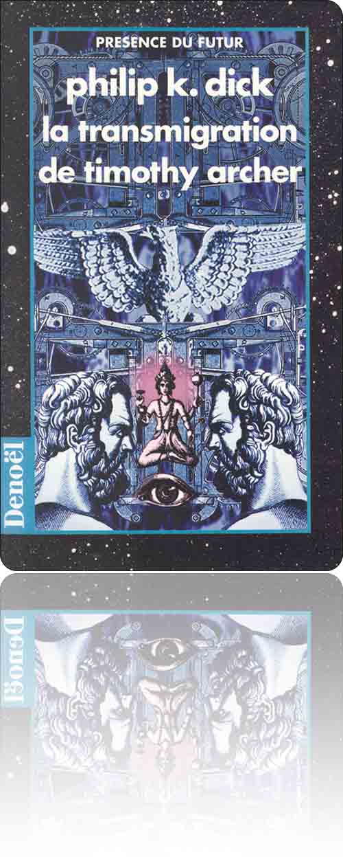 couverture dans les tons de violet représentant un empilement de symboles religieux d'origine variée