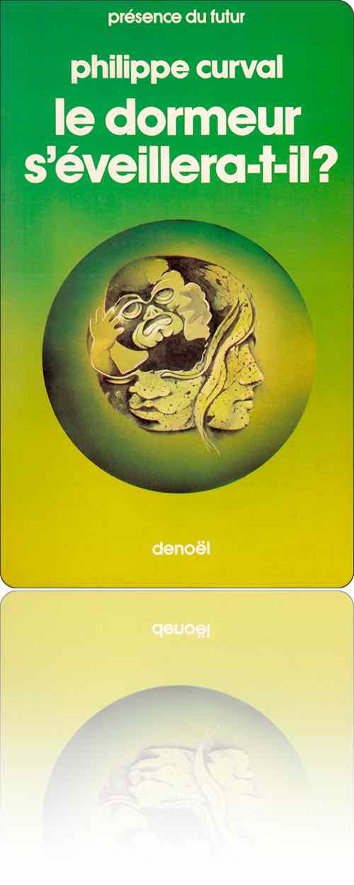 couverture dans les tons de vert et de jaune représentant une boule de visages agglomérés