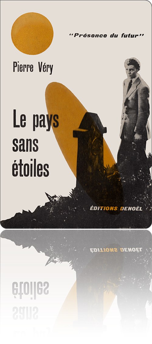 couverture tirée de l'affiche du film, présentant la photographie de Simon Le Gouge (Gérard Philippe) dans un cimetière devant la tombe de Paméla Talacayud
