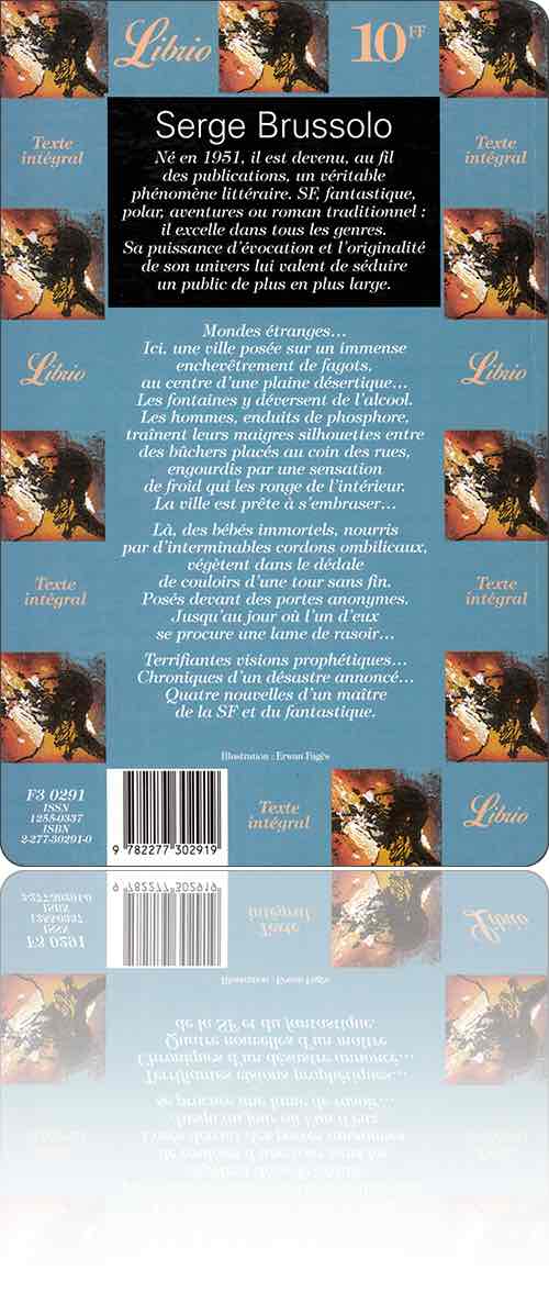 couverture dans les tons ocre et bleu représentant des corps nus peints sur un mur comme si c'était sur la paroi d'une caverne