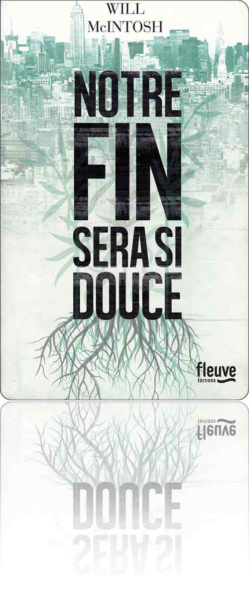 couverture dans les tons de vert présentant une trame végétale qui recouvre la photographie d'une ville nord-américaine