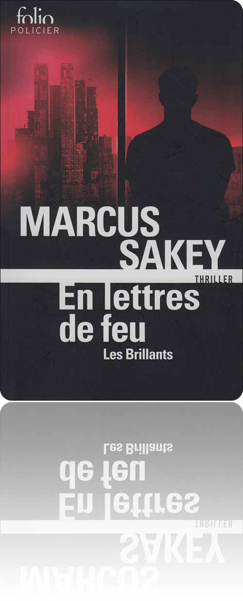 couverture dans les tons de rouge représentant un homme de dos qui contemple par la fenêtre l'absence des lumières de la ville