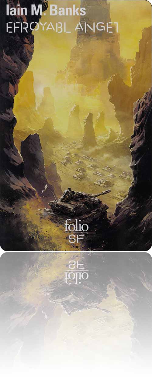 couverture dans les tons de jaune représentant quelques enfilades de tanks qui circulent parmi les pics rocheux