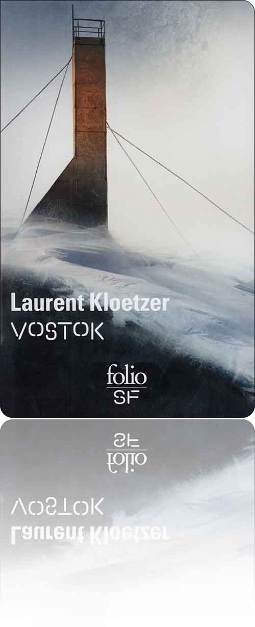 couverture représentant comme un périscope immobile qui sort indéfiniment de la glace