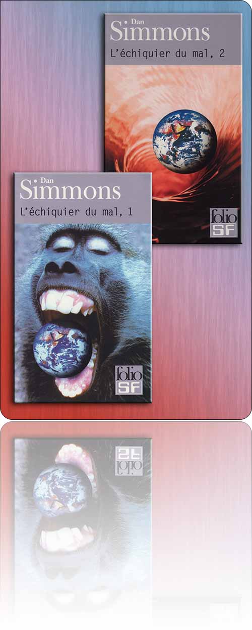 simulacre de couverture composite symbolisant un groupe de livres…