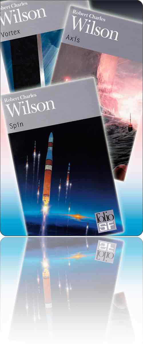 simulacre de couverture composite symbolisant un groupe de livres…