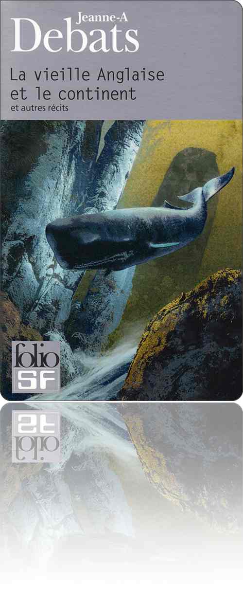 couverture représentant une baleine qui circule dans les bas-fonds rocheux