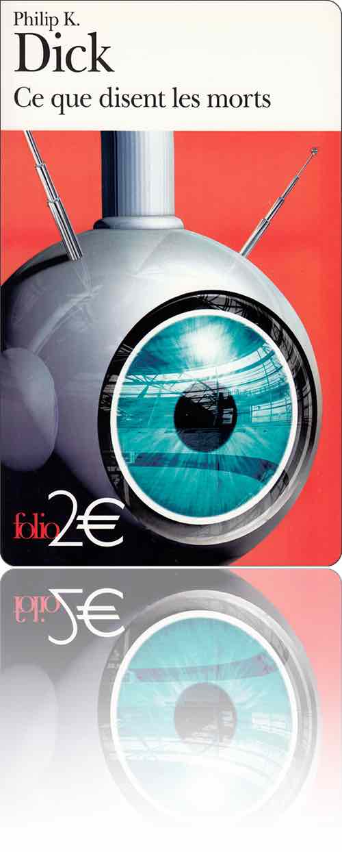 couverture représentant un œil électronique pendu au plafond et dans lequel se reflète la salle qu'il surveille