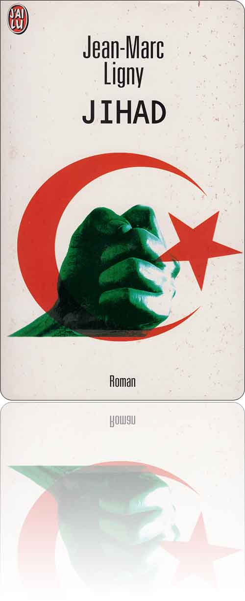 couverture sur fond blanc représentant un poing gauche et vert brandi au travers du croissant rouge de l'Islam