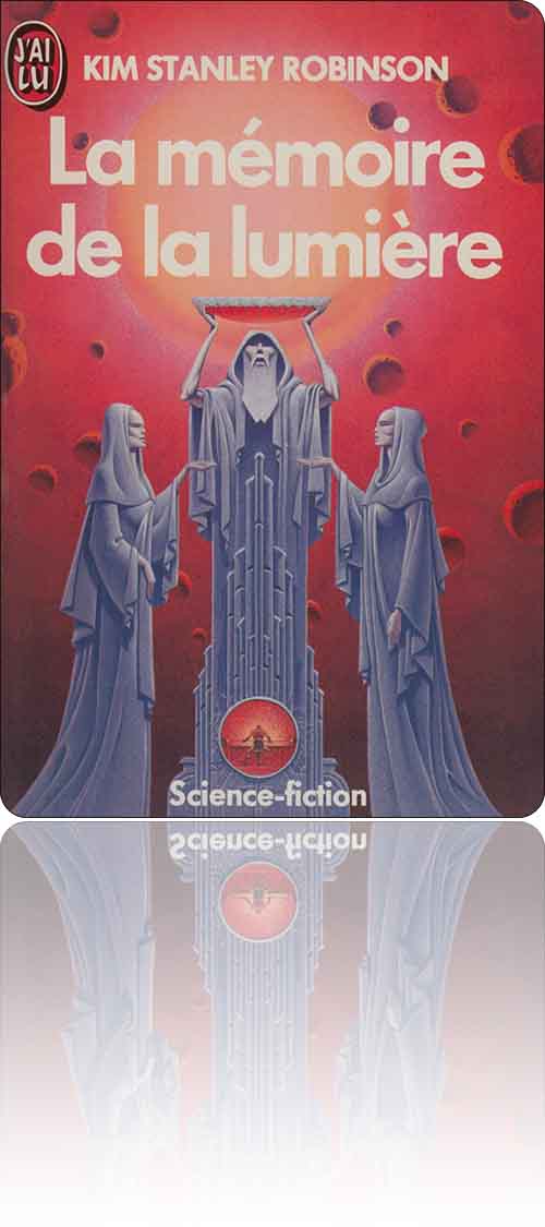 couverture dans les tons de rouge représentant deux prêtresses entourant un prêtre qui porte haut le calice de la musique éternelle