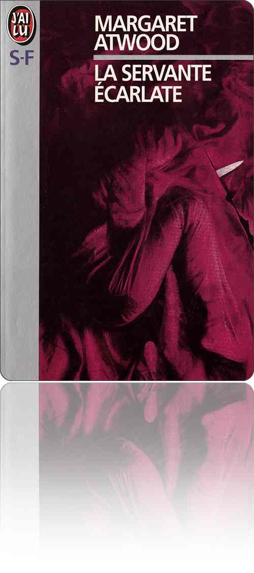 couverture présentant la photographie d'une femme recroquevillée dans des draps écarlates qui laissent dépasser la lame d'un couteau
