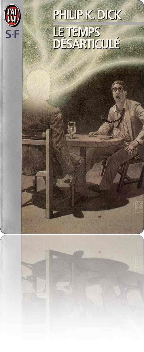 couverture dans les tons de marron représentant deux hommes frappés par une vague temporelle à la terrasse d'un café