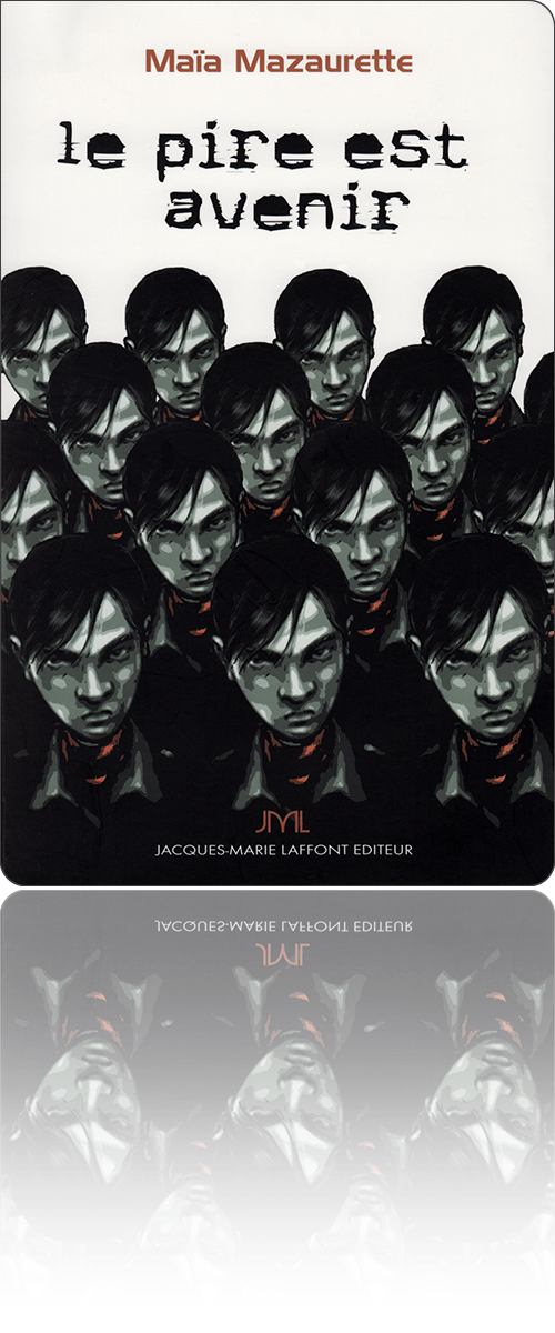 couverture représentant une mosaïque de visages identiques appartenant à un adolescent peu engageant