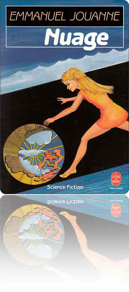 couverture représentant une petite fille qui joue au cerceau avec une mappemonde