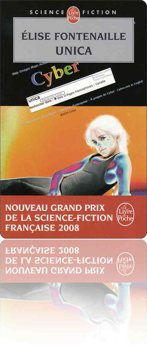 couverture représentant une petite fille aux cheveux blancs, allongée et appuyée sur le coude, dont la peau est bariolée selon les zones de chaleur