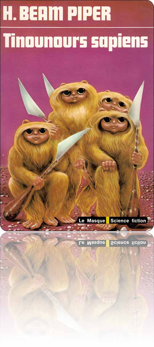 couverture dans les tons de violet et d'orange représentant quelques hommes de poche en armes blanches