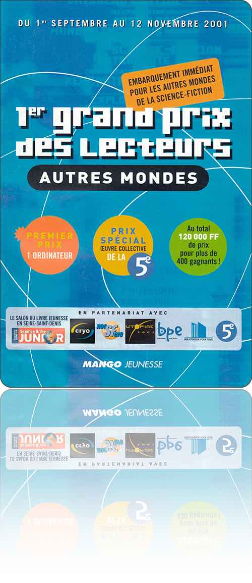 couverture typographique bleue non illustrée