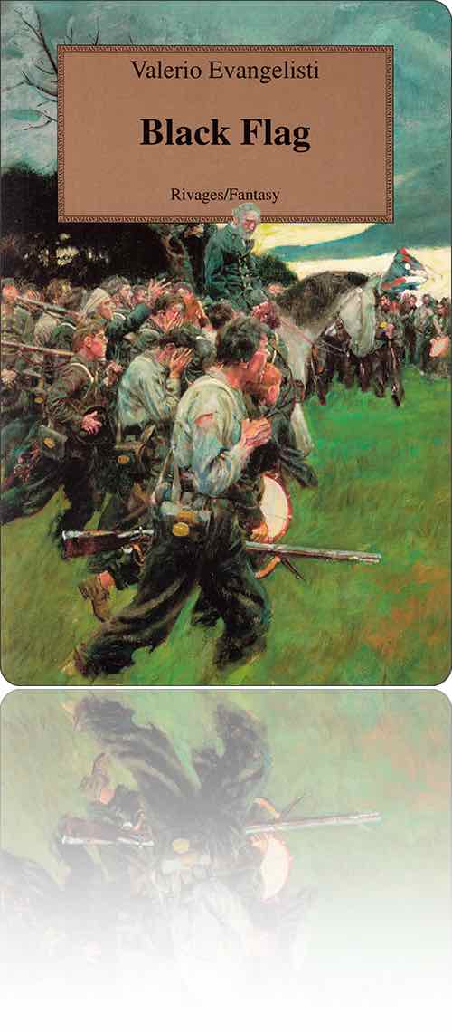 couverture représentant une armée du début du vingtième siècle, qui charge à pied et à cheval