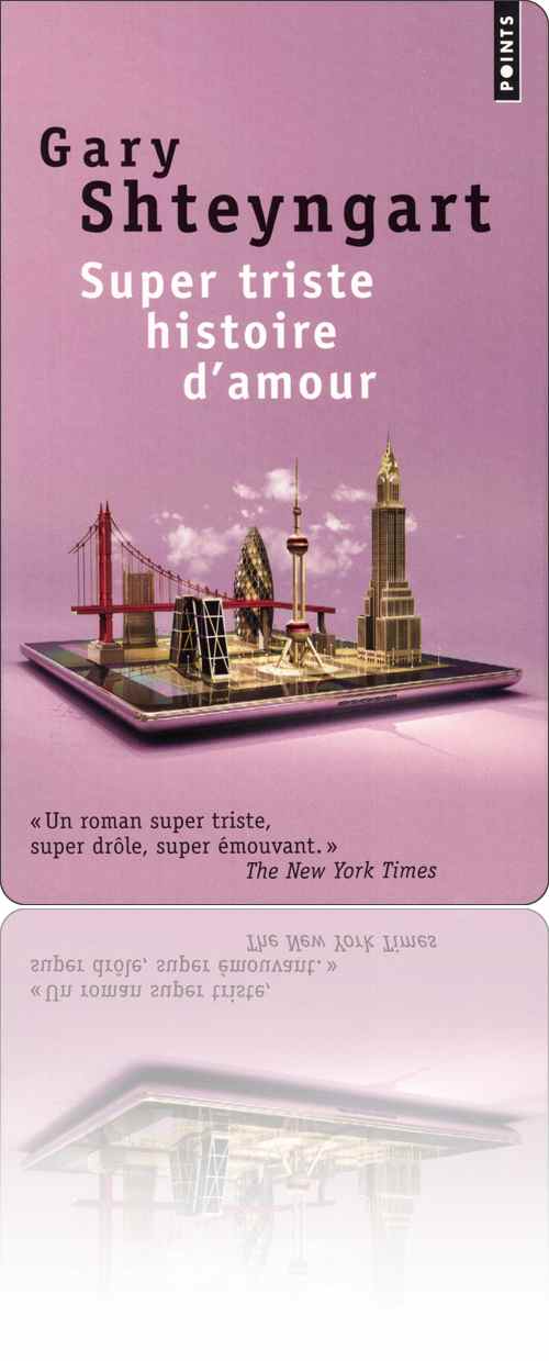 couverture dans les tons de violet représentant un iPad ou équivalent sur l'écran duquel sont posés des bâtiments miniaturisés et emblématiques des villes des États-Unis comme s'ils sortaient en mode 3D de l'application cartographique