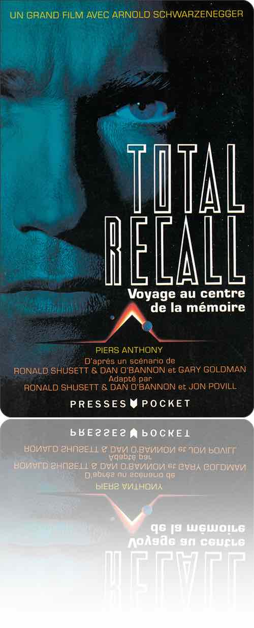 couverture dans les tons de bleu présentant la photographie du visage d'Arnold Schwarzenegger