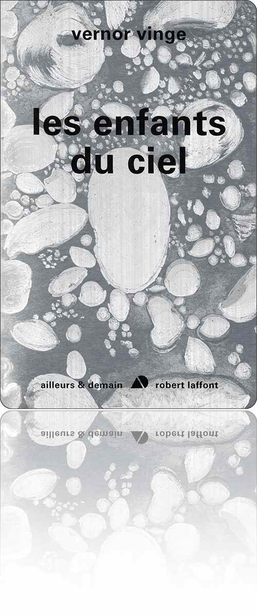 couverture non figurative métallisée argent