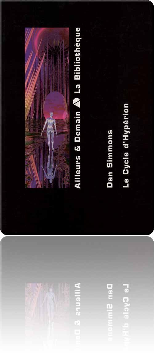 couverture dans les tons de violet représentant deux épisodes de l'existence d'un couple qui circule dénudé dans un univers virtuel