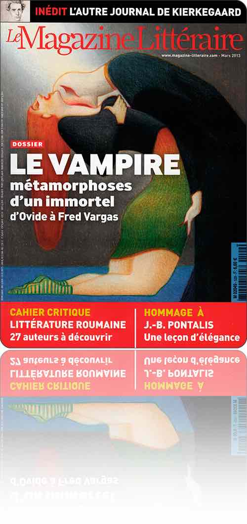 couverture représentant un vampire s'abreuvant au cou d'une femme renversée en arrière et qui n'a pas l'air de trouver cela particulièrement désagréable