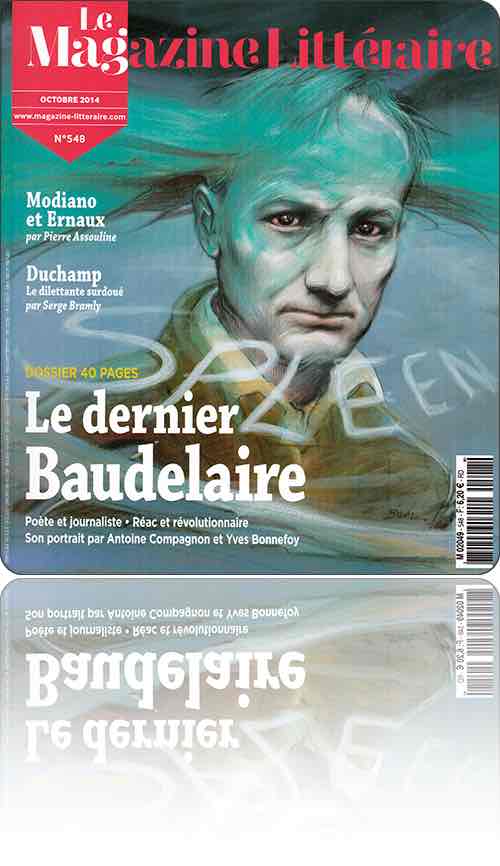 couverture représentant Charles Baudelaire en plein spleen