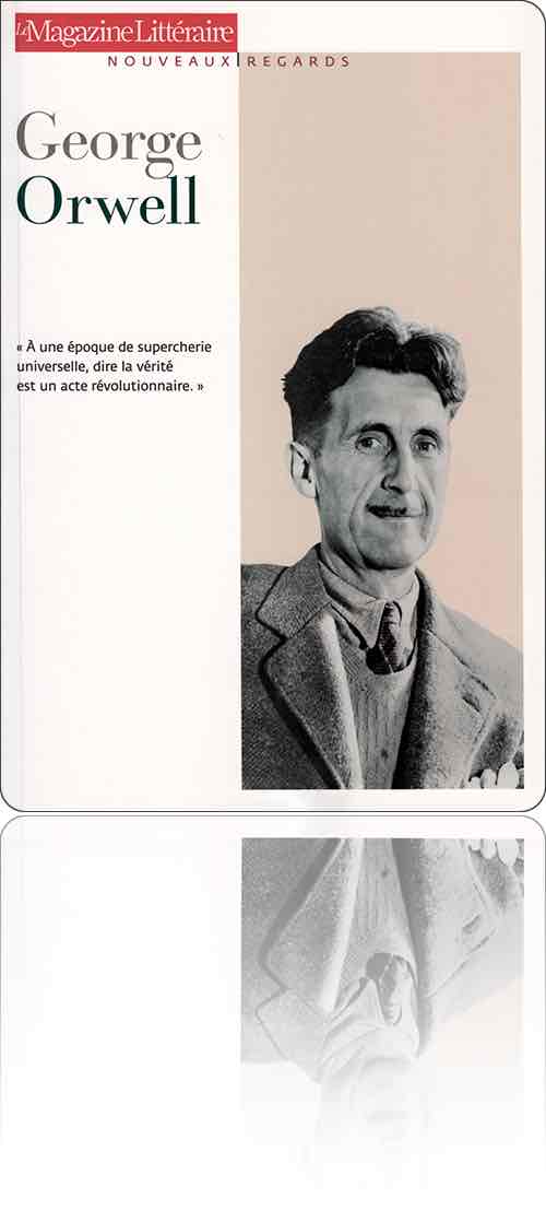 couverture présentant la photographie en buste de George Orwell vers 1940