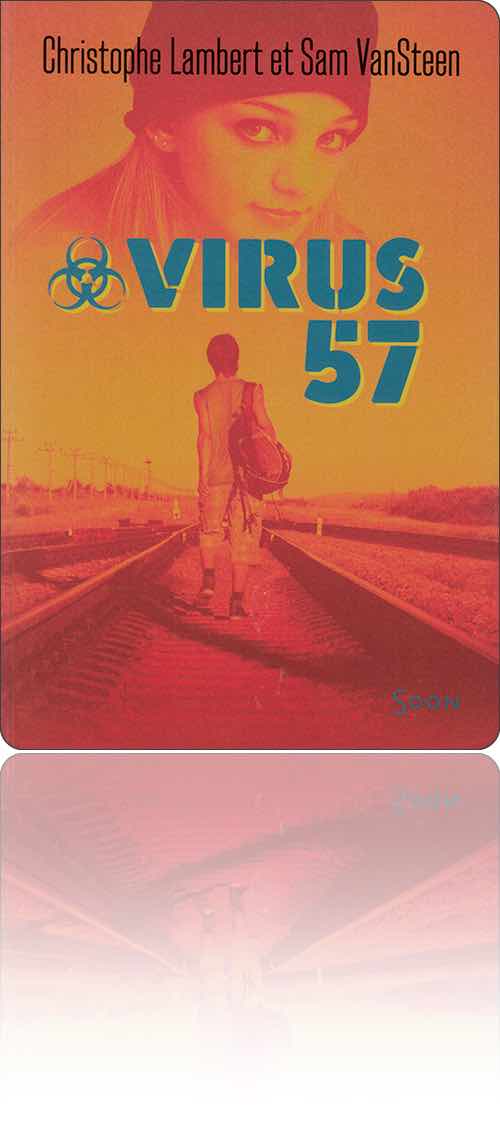 couverture dans les tons orange représentant un jeune homme de dos qui marche sac au dos entre les rails d'un chemin de fer, et qui pense à la fille qui l'attend à l'autre bout